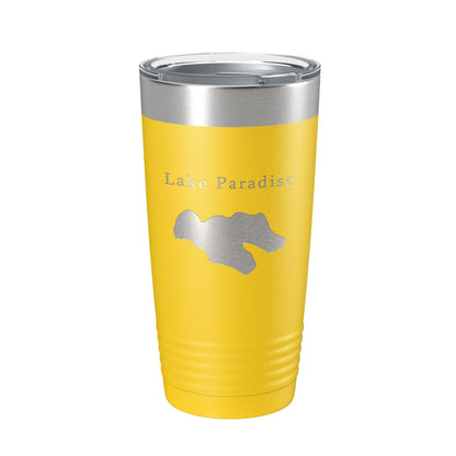 Lake Paradise Map Tumbler Travel Mug Insulated Laser Engraved Coffee Cup Michigan 20 oz-4