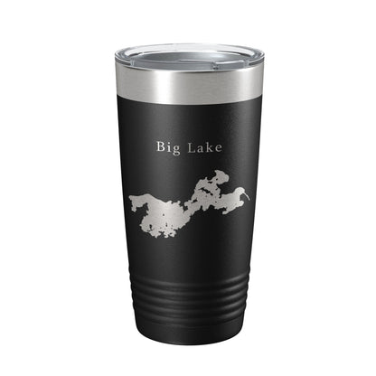 Big Lake Map Tumbler Travel Mug Insulated Laser Engraved Coffee Cup Alaska 20 oz-5