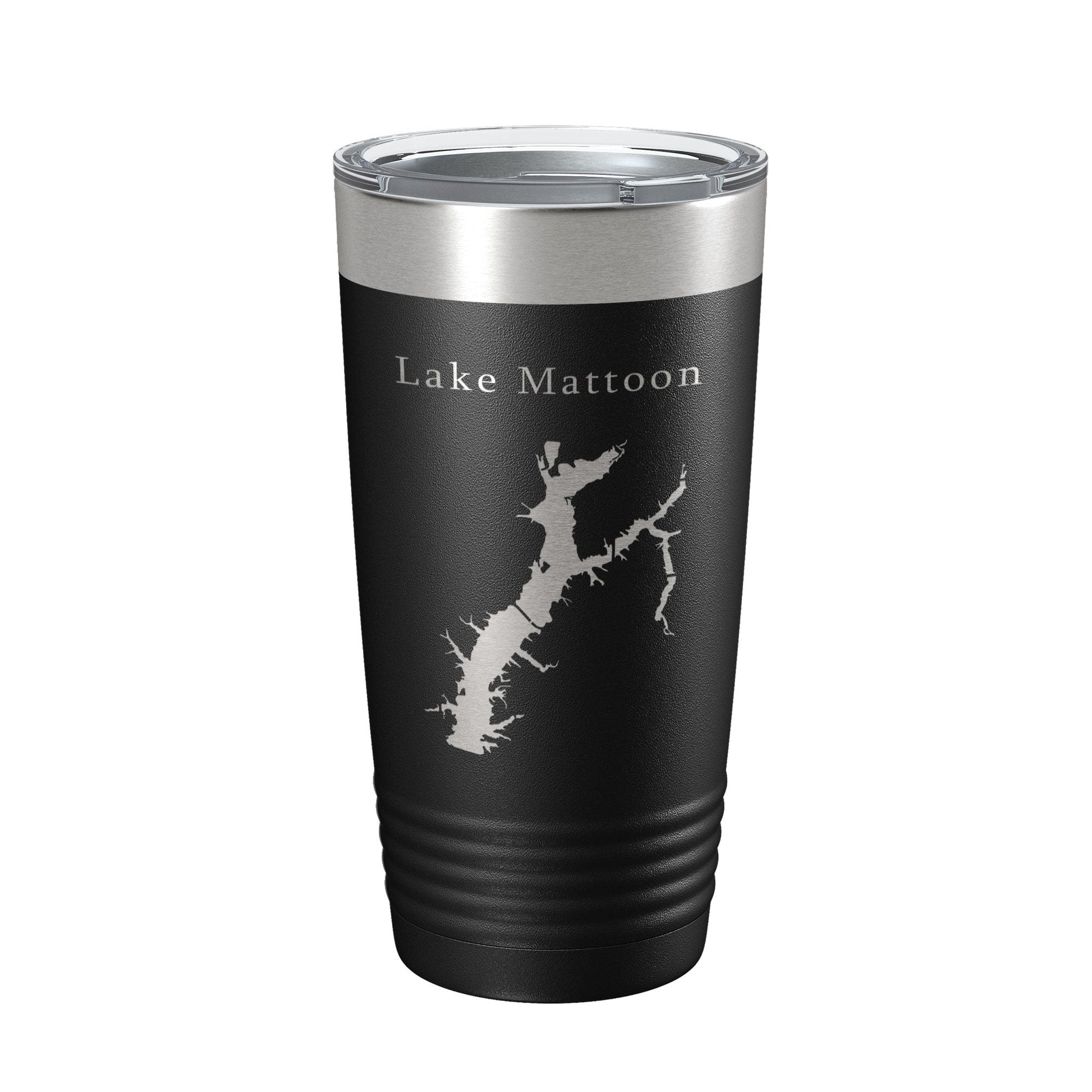 Lake Mattoon Map Tumbler Travel Mug Insulated Laser Engraved Coffee Cup Illinois 20 oz-5