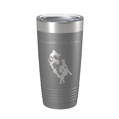 Megunticook Lake Map Tumbler Travel Mug Insulated Laser Engraved Coffee Cup Maine 20 oz-16