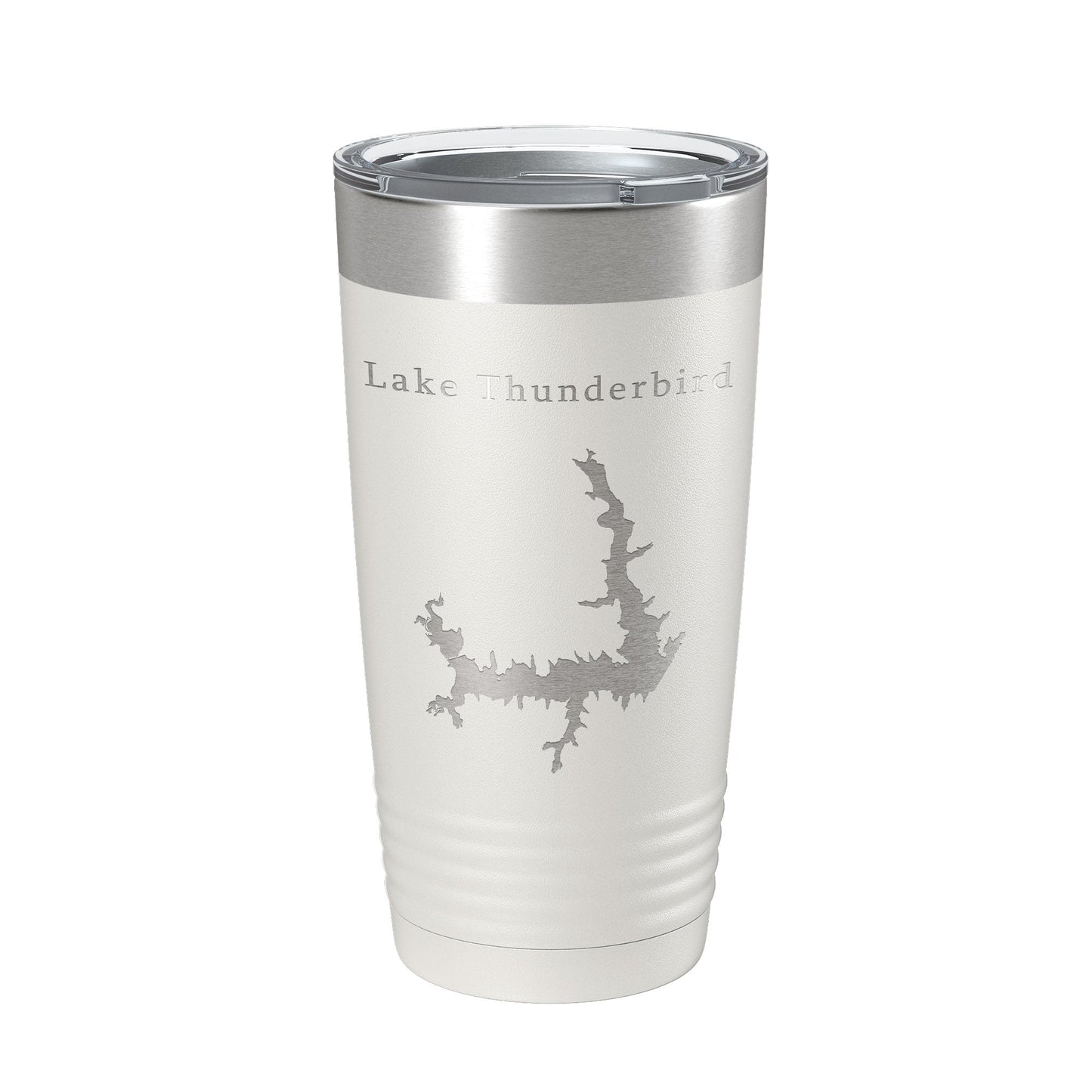 Lake Thunderbird Map Tumbler Travel Mug Insulated Laser Engraved Coffee Cup Oklahoma 20 oz-7