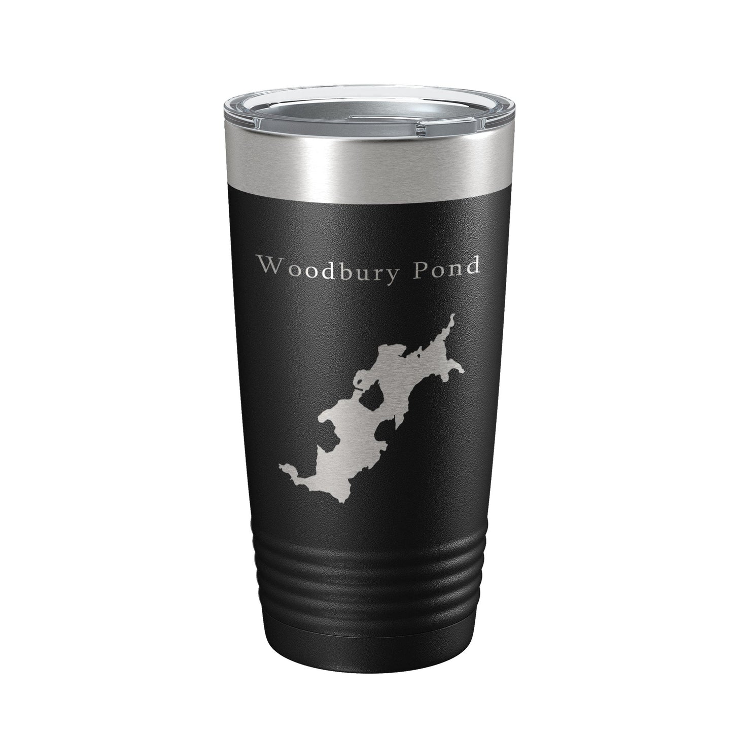 Woodbury Pond Tumbler Lake Map Travel Mug Insulated Laser Engraved Coffee Cup Maine 20 oz-5