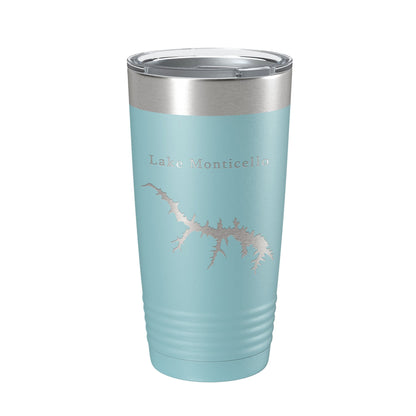Lake Monticello Map Tumbler Travel Mug Insulated Laser Engraved Coffee Cup Virginia 20 oz-13