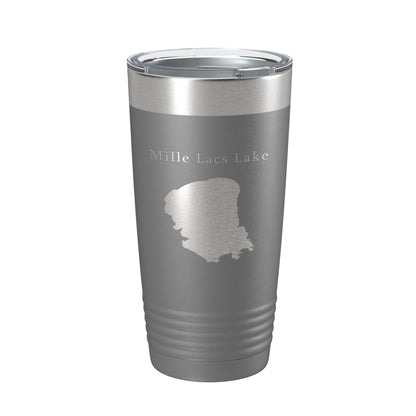 Mille Lacs Lake Map Tumbler Travel Mug Insulated Laser Engraved Coffee Cup Minnesota 20 oz-16