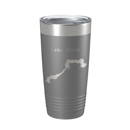 Lake Alvin Map Tumbler Travel Mug Insulated Laser Engraved Coffee Cup South Dakota 20 oz-16