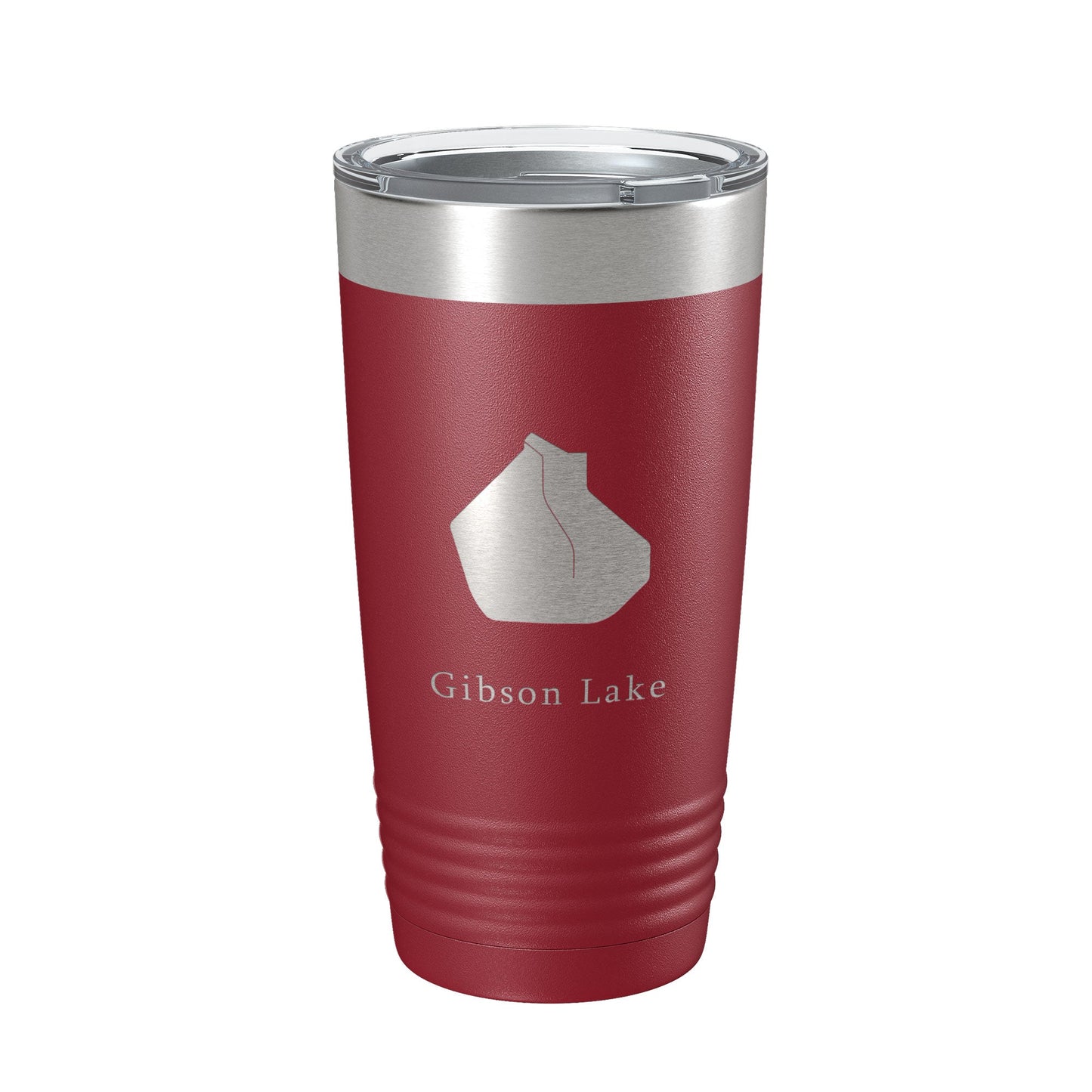 Gibson Lake Map Tumbler Travel Mug Insulated Laser Engraved Coffee Cup Indiana 20 oz-18