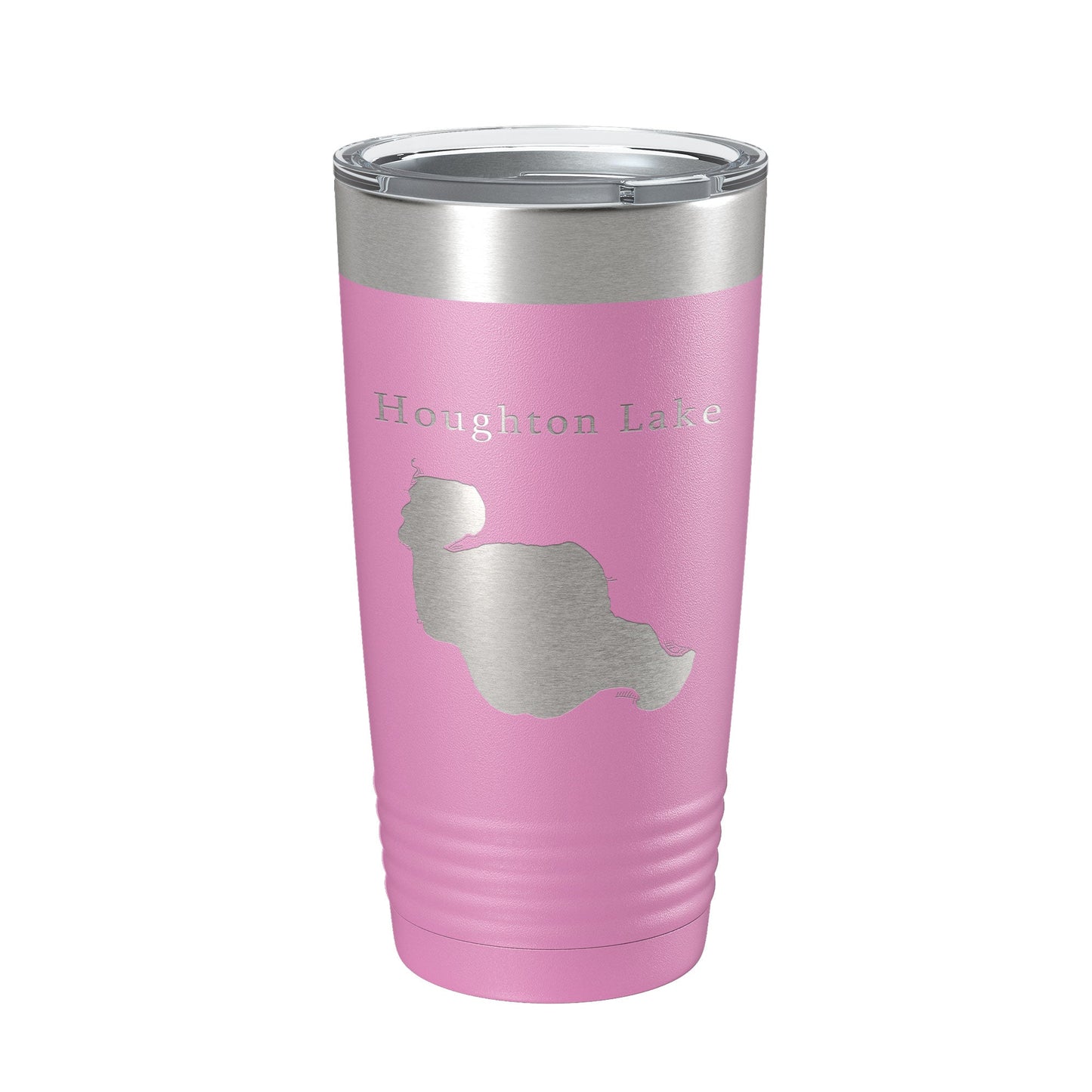 Houghton Lake Map Tumbler Travel Mug Insulated Laser Engraved Coffee Cup Michigan 20 oz-14