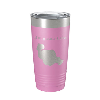 Houghton Lake Map Tumbler Travel Mug Insulated Laser Engraved Coffee Cup Michigan 20 oz-14