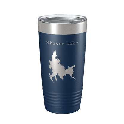 Shaver Lake Map Tumbler Travel Mug Insulated Laser Engraved Coffee Cup California 20 oz-2