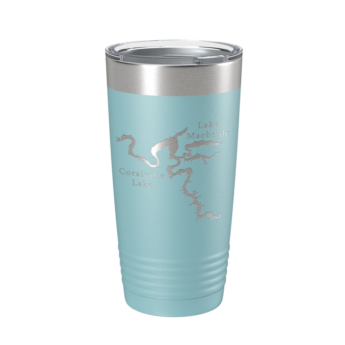 Coralville Lake Macbride Map Tumbler Travel Mug Insulated Laser Engraved Coffee Cup Iowa River 20 oz-13