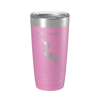 Lake Sequoyah Map Tumbler Travel Mug Insulated Laser Engraved Coffee Cup Arkansas 20 oz-14