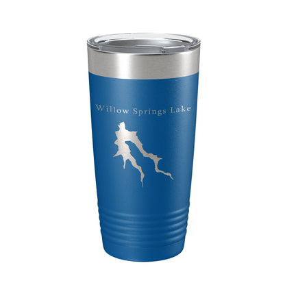 Willow Springs Lake Map Tumbler Travel Mug Insulated Laser Engraved Coffee Cup Arizona 20 oz-6
