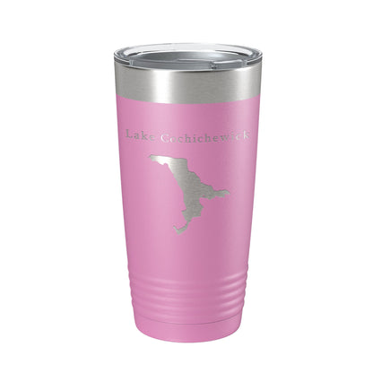 Lake Cochichewick Map Tumbler Travel Mug Insulated Laser Engraved Coffee Cup Massachusetts 20 oz-14