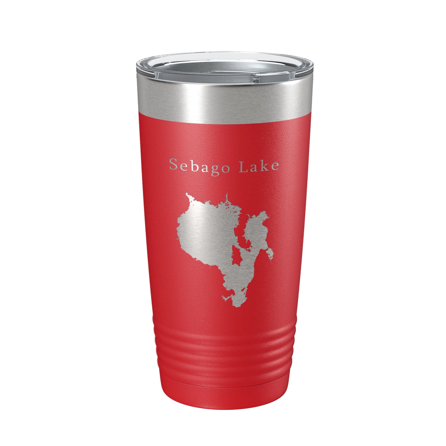 Sebago Lake Map Tumbler Travel Mug Insulated Laser Engraved Coffee Cup Maine 20 oz-10