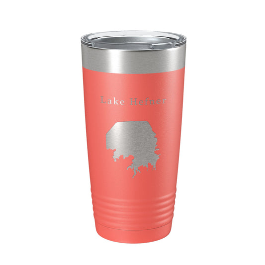 Lake Hefner Map Tumbler Travel Mug Insulated Laser Engraved Coffee Cup Oklahoma 20 oz-20