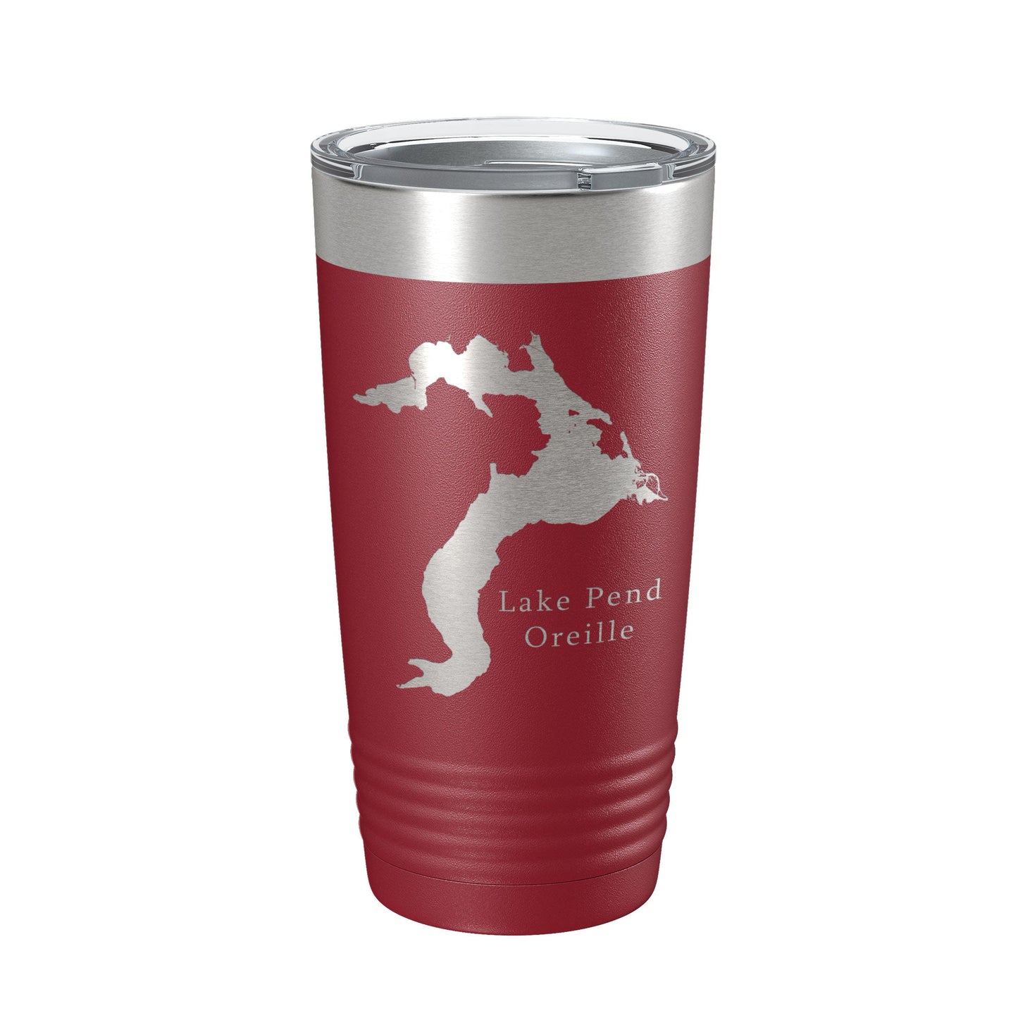Lake Pend Oreille Map Tumbler Travel Mug Insulated Laser Engraved Coffee Cup Idaho 20 oz-18
