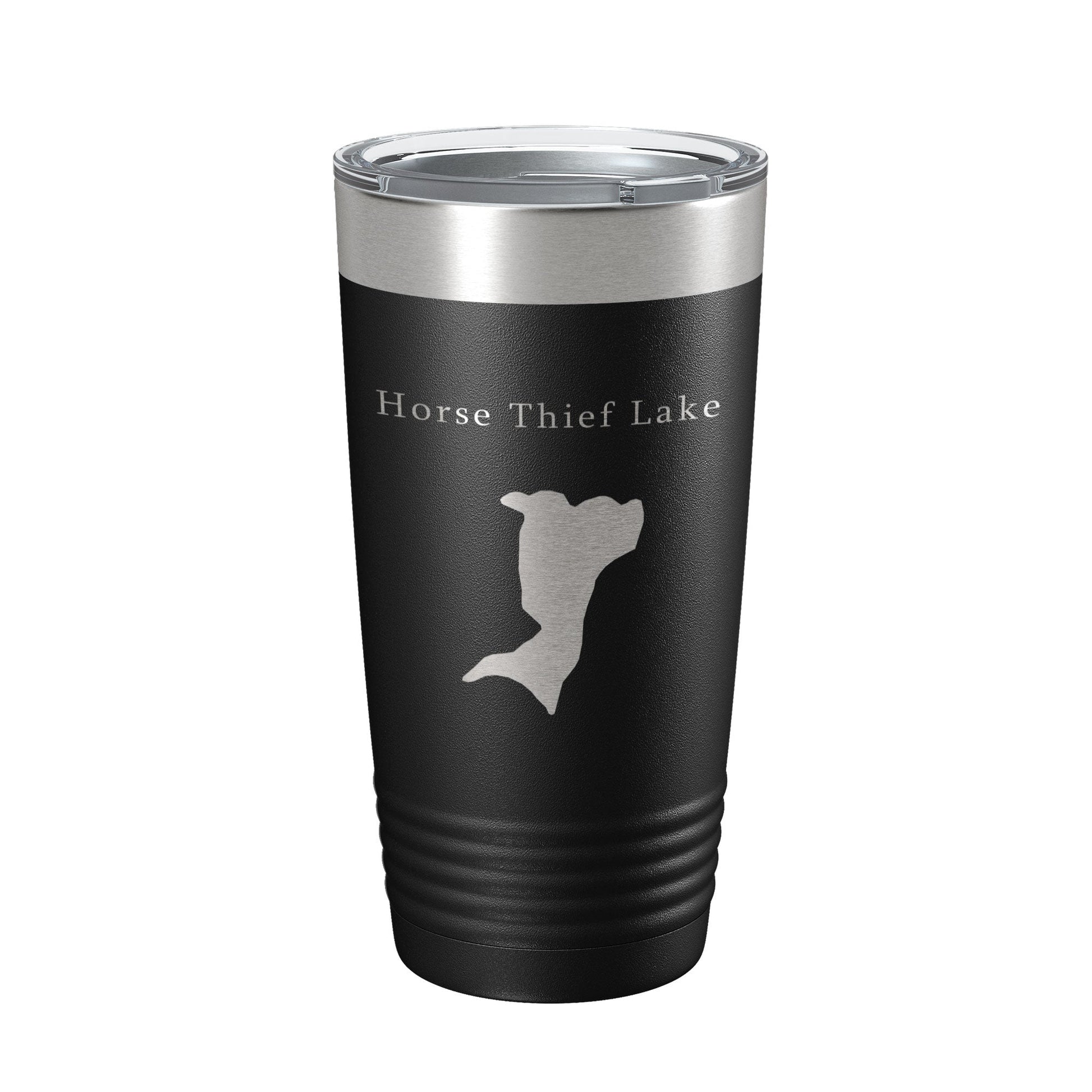 Horse Thief Lake Map Tumbler Travel Mug Insulated Laser Engraved Coffee Cup South Dakota 20 oz-0