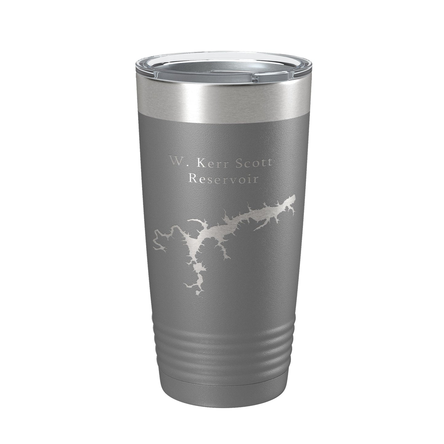 W. Kerr Scott Reservoir Tumbler Lake Map Travel Mug Insulated Laser Engraved Coffee Cup North Carolina 20 oz-16