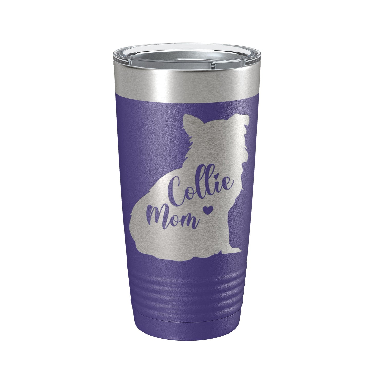 Collie Mom Tumbler Dog Travel Mug Gift Insulated Laser Engraved Coffee Cup 20 oz-15