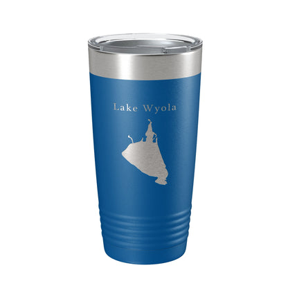 Lake Wyola Map Tumbler Travel Mug Insulated Laser Engraved Coffee Cup Massachusetts 20 oz-6