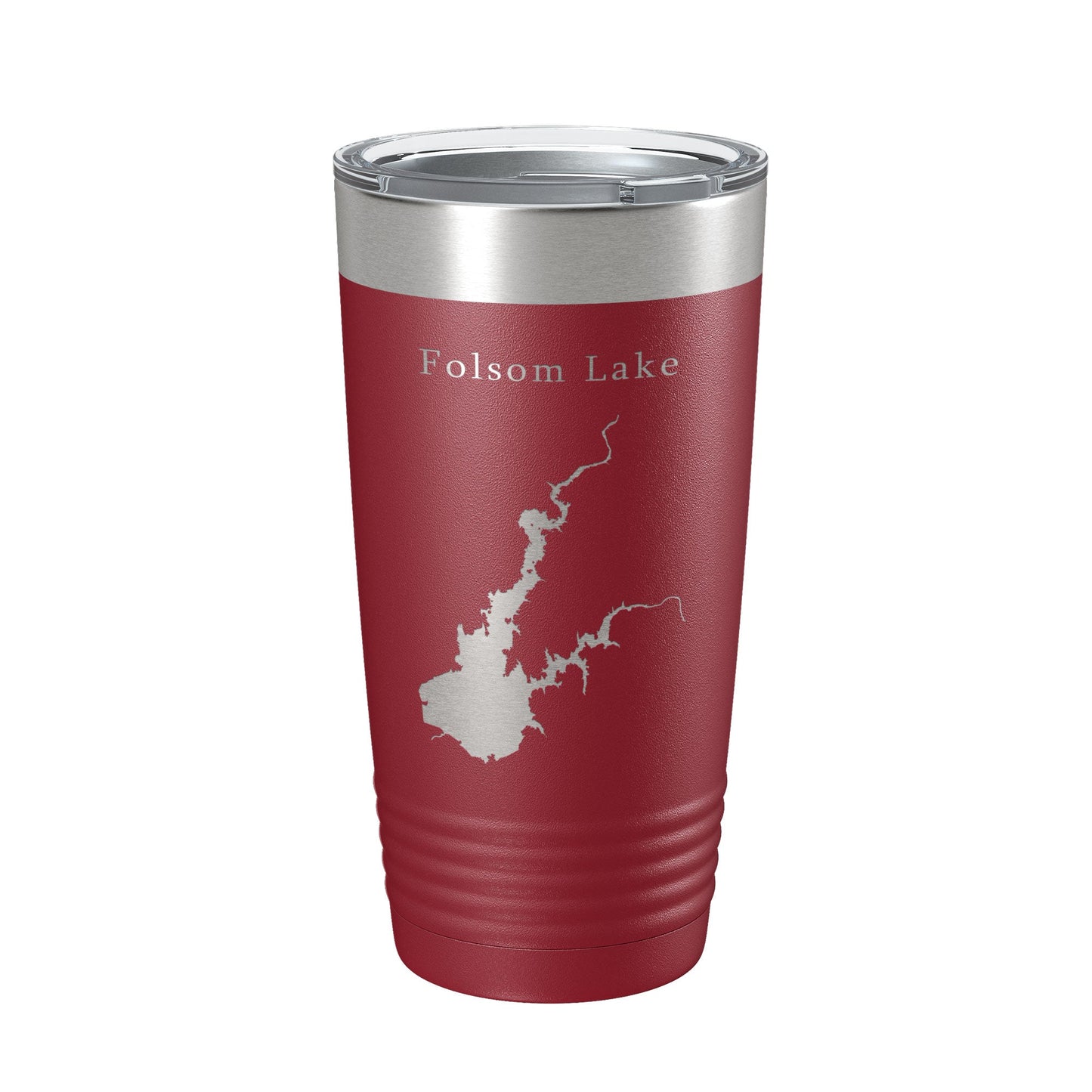 Folsom Lake Map Tumbler Travel Mug Insulated Laser Engraved Coffee Cup California 20 oz-18