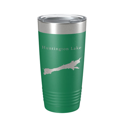 Huntington Lake Map Tumbler Travel Mug Insulated Laser Engraved Coffee Cup California 20 oz-9