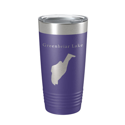 Greenbriar Lake Map Tumbler Travel Mug Insulated Laser Engraved Coffee Cup Maryland 20 oz-15