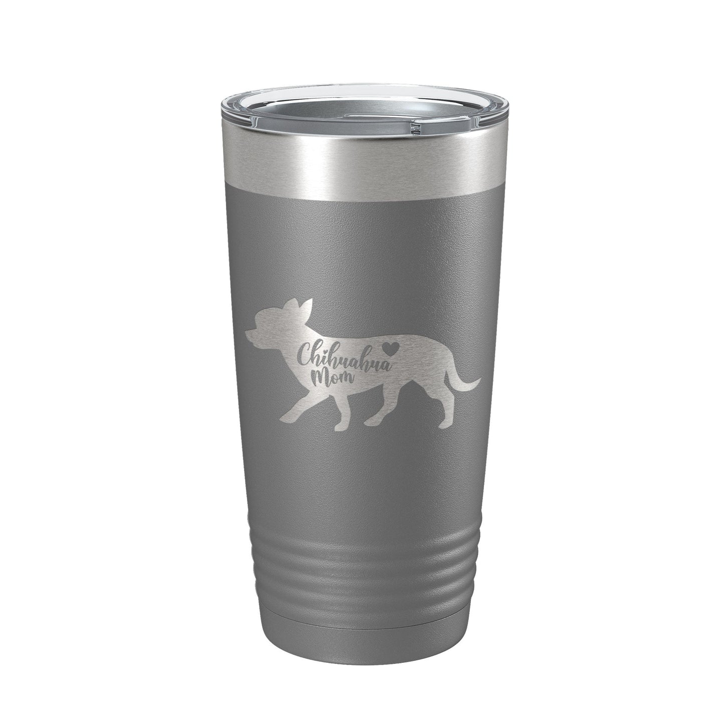 Chihuahua Mom Tumbler Dog Travel Mug Gift Insulated Laser Engraved Coffee Cup 20 oz-16