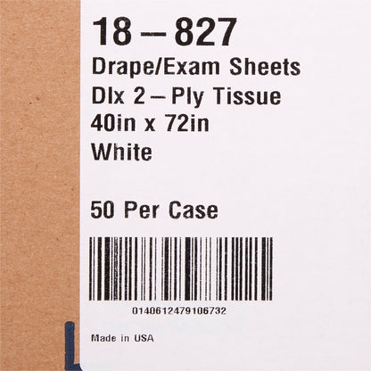 General Purpose Drape McKesson Physical Exam Drape 40 W X 72 L Inch NonSterile
