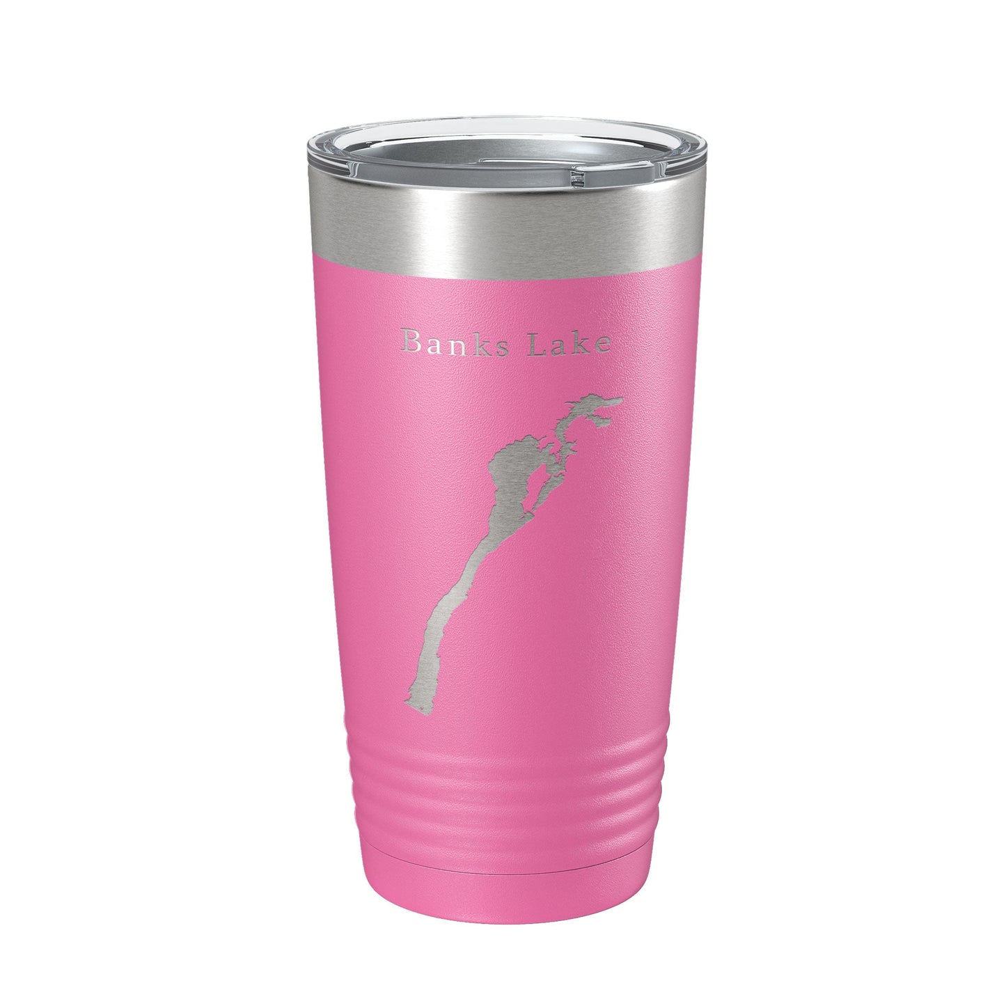 Banks Lake Map Tumbler Travel Mug Insulated Laser Engraved Coffee Cup Washington 20 oz-11