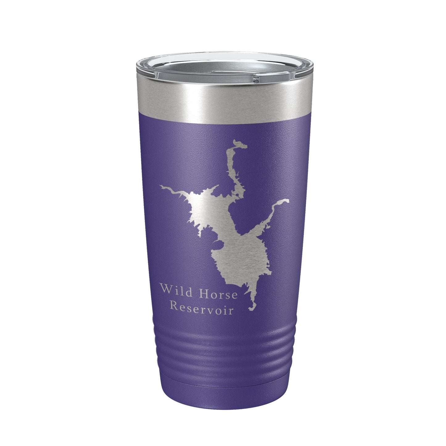 Wild Horse Reservoir Tumbler Lake Map Travel Mug Insulated Laser Engraved Coffee Cup Nevada 20 oz-15