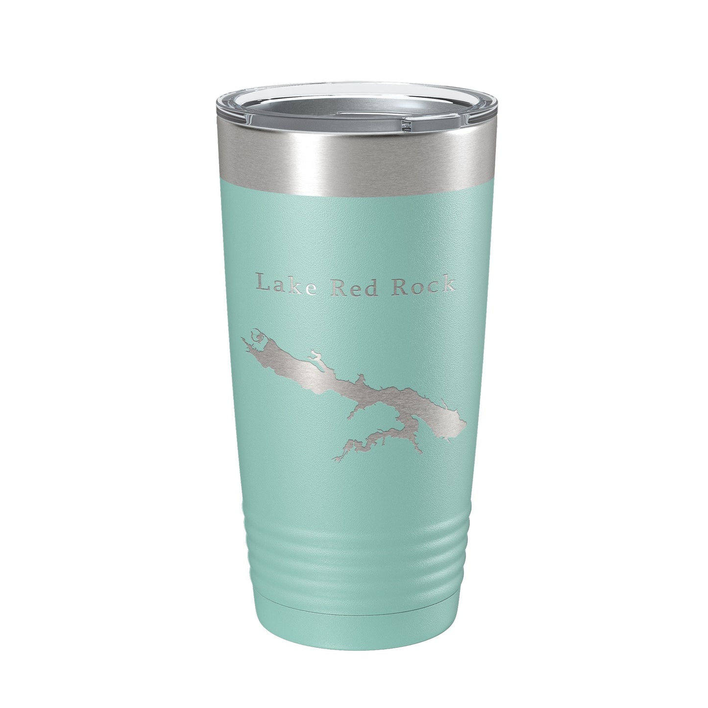 Lake Red Rock Map Tumbler Travel Mug Insulated Laser Engraved Coffee Cup Iowa 20 oz-12