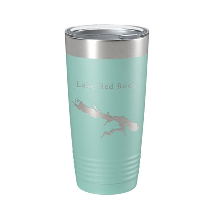 Lake Red Rock Map Tumbler Travel Mug Insulated Laser Engraved Coffee Cup Iowa 20 oz-12