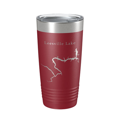 Leesville Lake Map Tumbler Travel Mug Insulated Laser Engraved Coffee Cup Virginia 20 oz-18