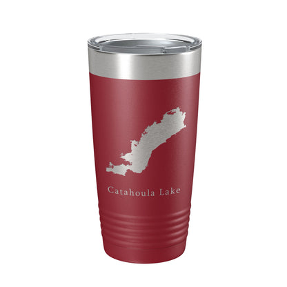Catahoula Lake Map Tumbler Travel Mug Insulated Laser Engraved Coffee Cup Louisiana 20 oz-18