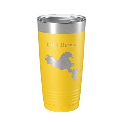 Lake Harris Map Tumbler Travel Mug Insulated Laser Engraved Coffee Cup Florida 20 oz-19