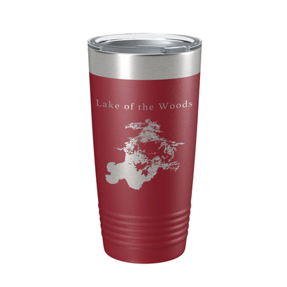 Lake of the Woods Map Tumbler Travel Mug Insulated Laser Engraved Coffee Cup Minnesota 20 oz-18