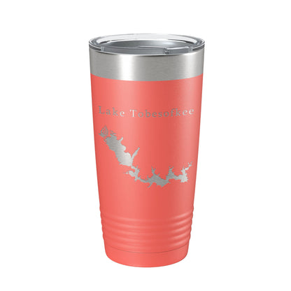 Lake Tobesofkee Map Tumbler Travel Mug Insulated Laser Engraved Coffee Cup Macon Georgia 20 oz-20