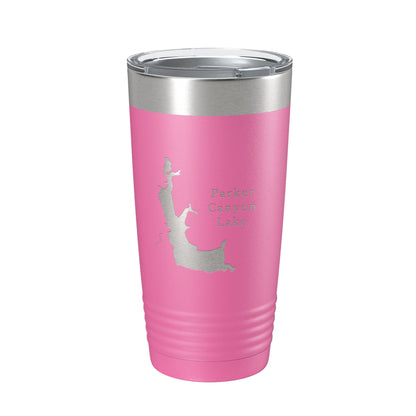 Parker Canyon Lake Map Tumbler Travel Mug Insulated Laser Engraved Coffee Cup Arizona 20 oz-11
