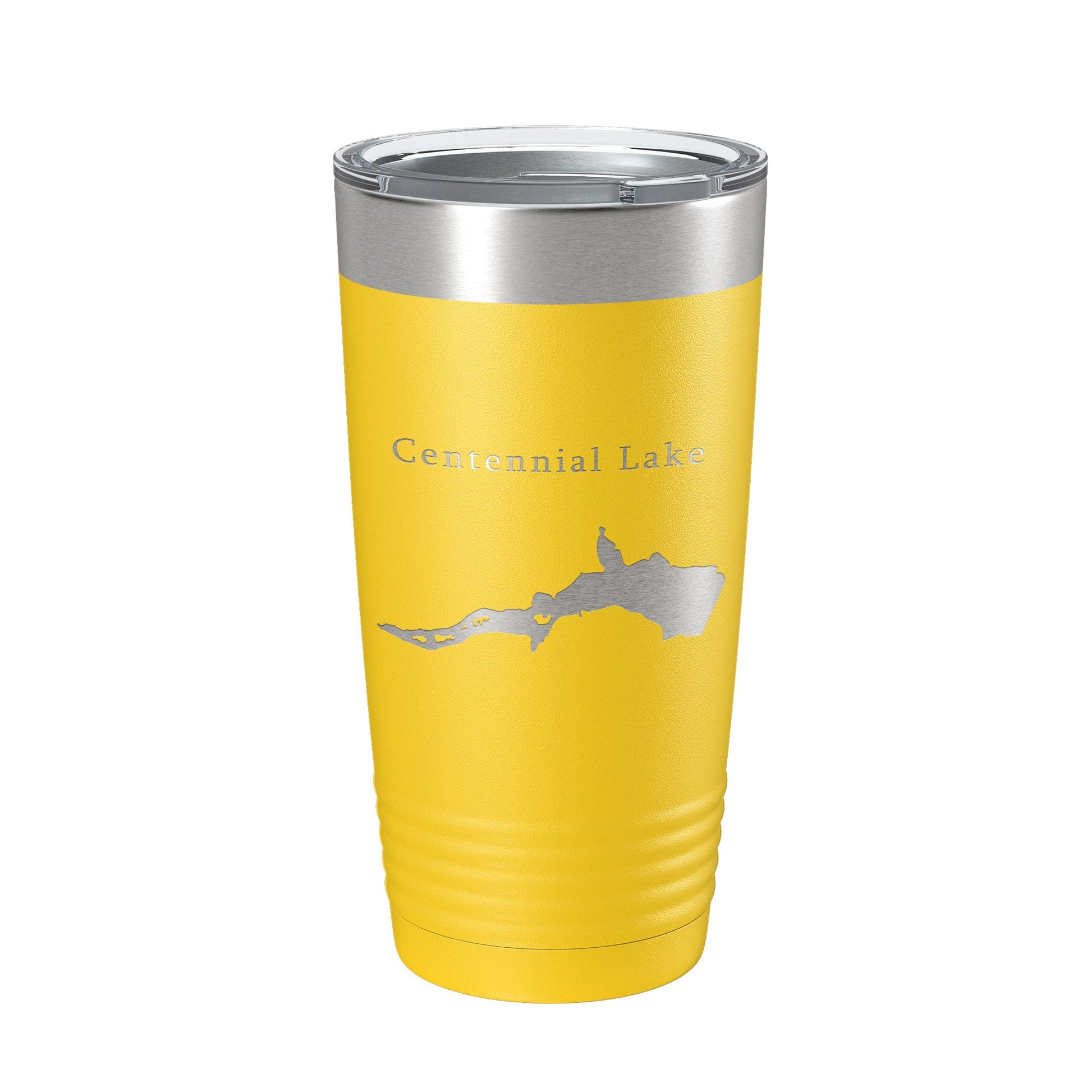 Centennial Lake Map Tumbler Travel Mug Insulated Laser Engraved Coffee Cup Maryland 20 oz-4