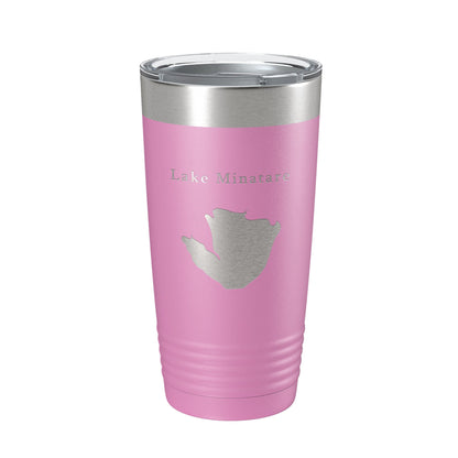 Lake Minatare Map Tumbler Travel Mug Insulated Laser Engraved Coffee Cup Nebraska 20 oz-14