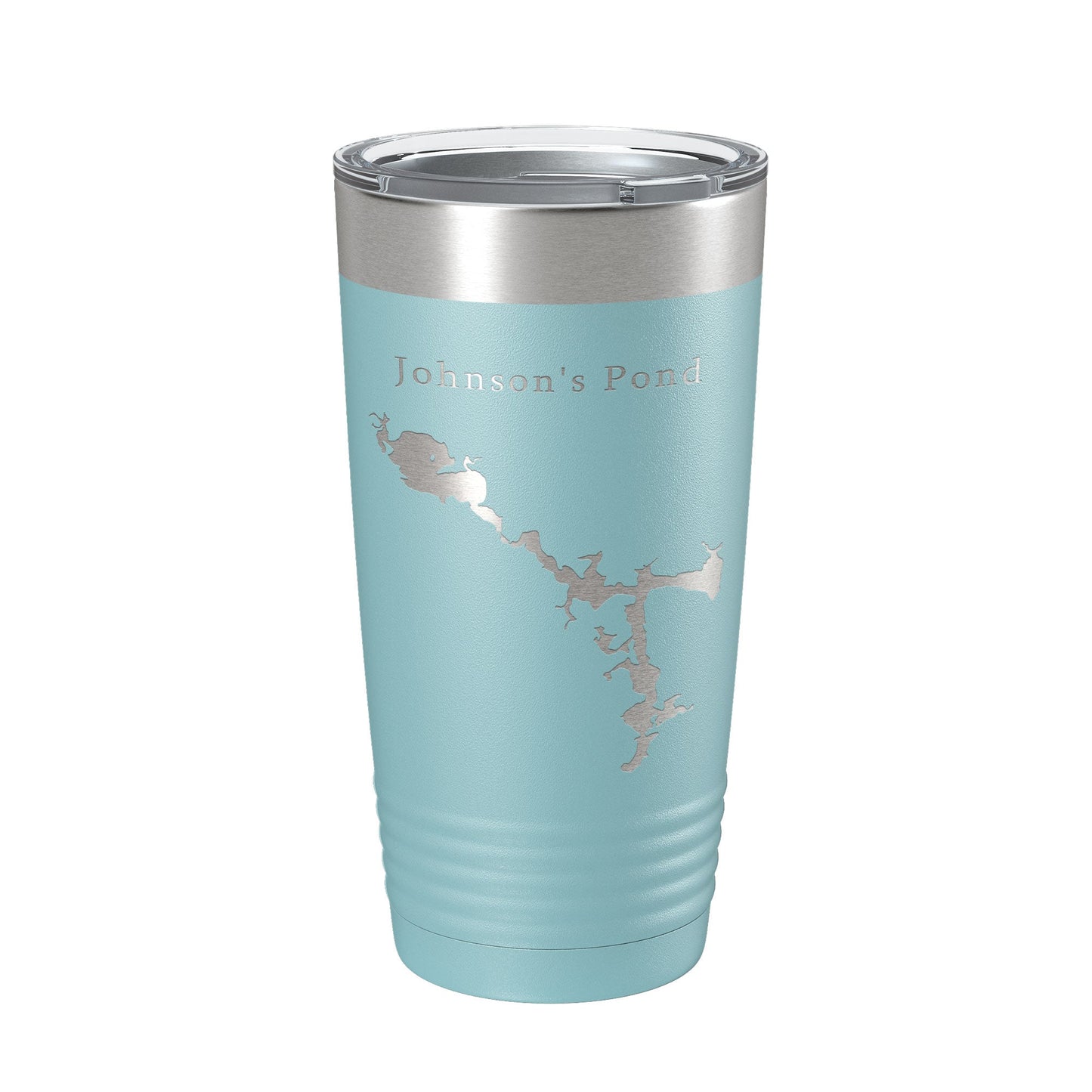 Johnson's Pond Tumbler Lake Map Travel Mug Insulated Laser Engraved Coffee Cup Rhode Island 20 oz-13