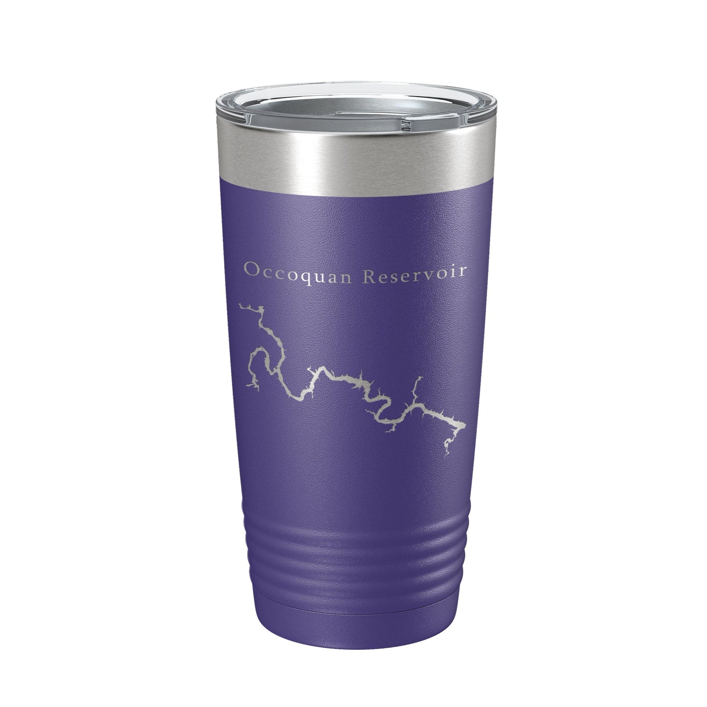 Occoquan Reservoir Tumbler Lake Map Travel Mug Insulated Laser Engraved Coffee Cup Fountainhead Regional Park Virginia 20 oz-15