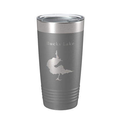 Bucks Lake Map Tumbler Travel Mug Insulated Laser Engraved Coffee Cup California 20 oz-16