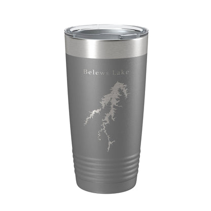 Belews Lake Map Tumbler Travel Mug Insulated Laser Engraved Coffee Cup North Carolina 20 oz-16