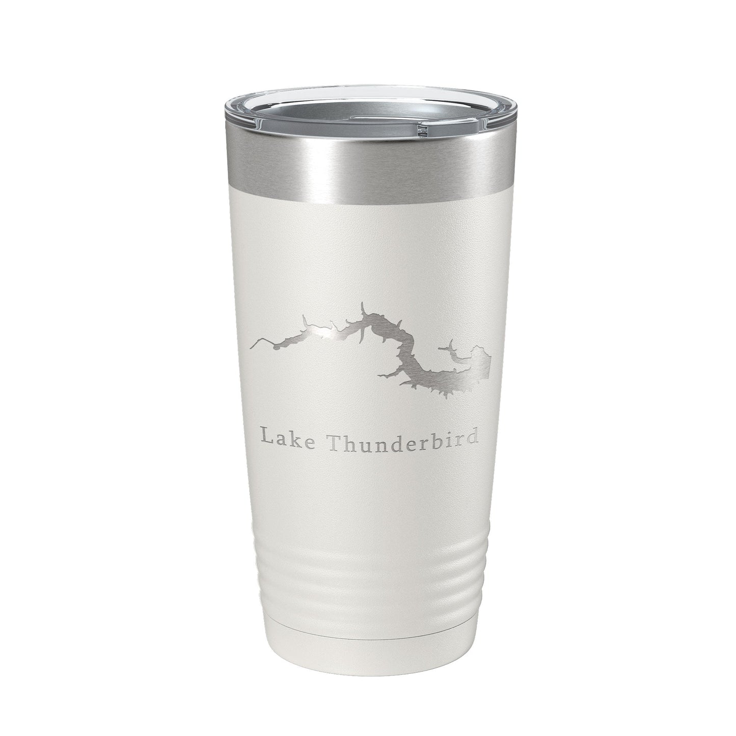 Lake Thunderbird Map Tumbler Travel Mug Insulated Laser Engraved Coffee Cup Illinois 20 oz-7