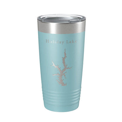 Holiday Lake Map Tumbler Travel Mug Insulated Laser Engraved Coffee Cup Illinois 20 oz-13