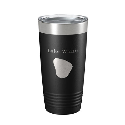 Lake Waiau Map Tumbler Travel Mug Insulated Laser Engraved Coffee Cup Hawaii 20 oz-0