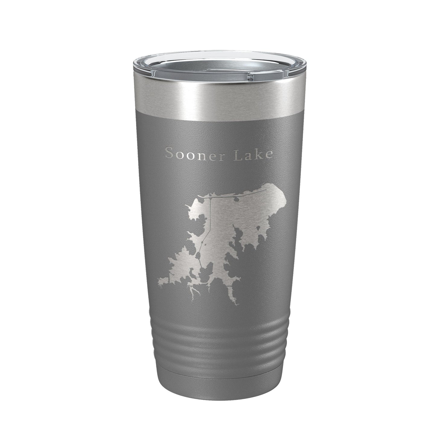 Sooner Lake Map Tumbler Travel Mug Insulated Laser Engraved Coffee Cup Oklahoma 20 oz-16