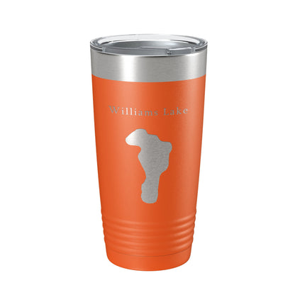 Williams Lake Map Tumbler Travel Mug Insulated Laser Engraved Coffee Cup New Mexico 20 oz-17